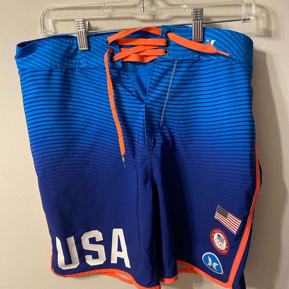 Hurley USA Olympic swin shorts 32